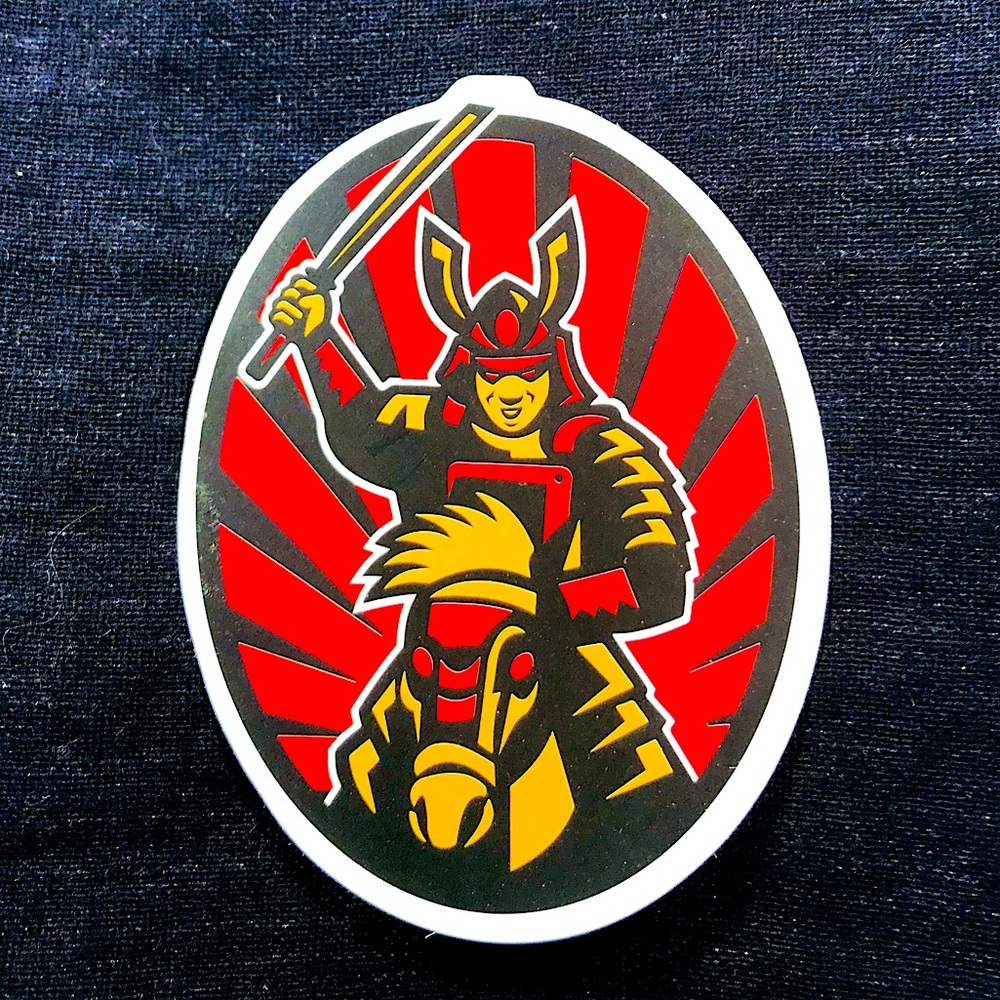 Samurai Single Decor Accent Waterproof Sticker